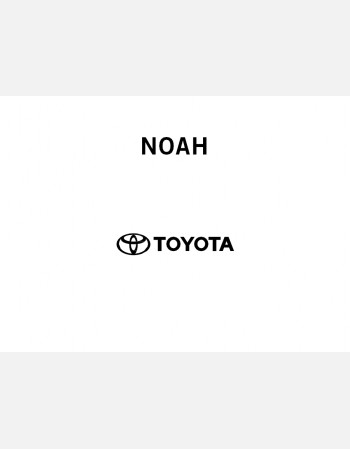toyota noah 2019-2020 owners manual in english